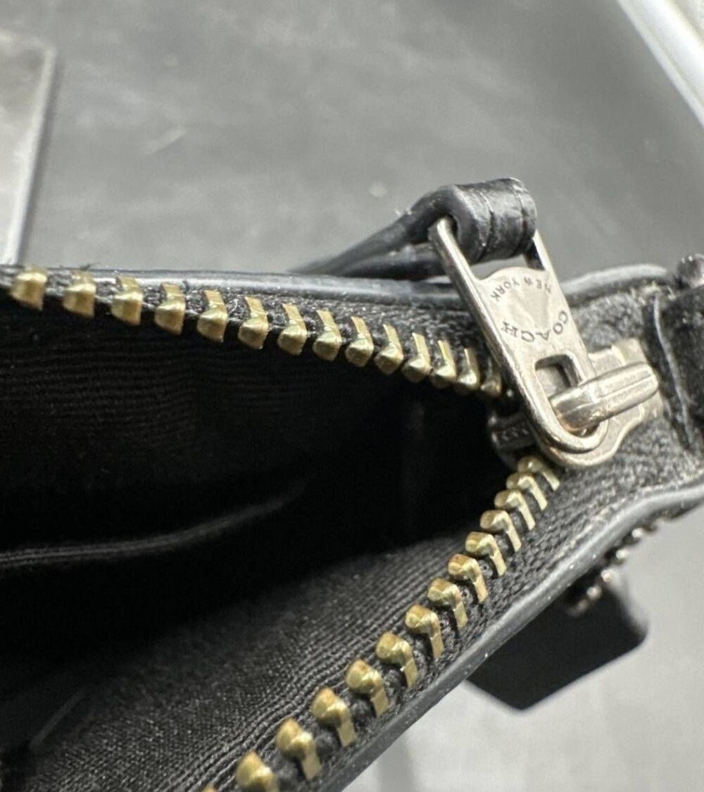 Coach F35877 Black Blue Star Print Crossbody Bag Chain Strap Authentic - Picture 5 of 10